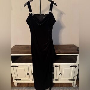 Alex Evenings One Shoulder Black Dress